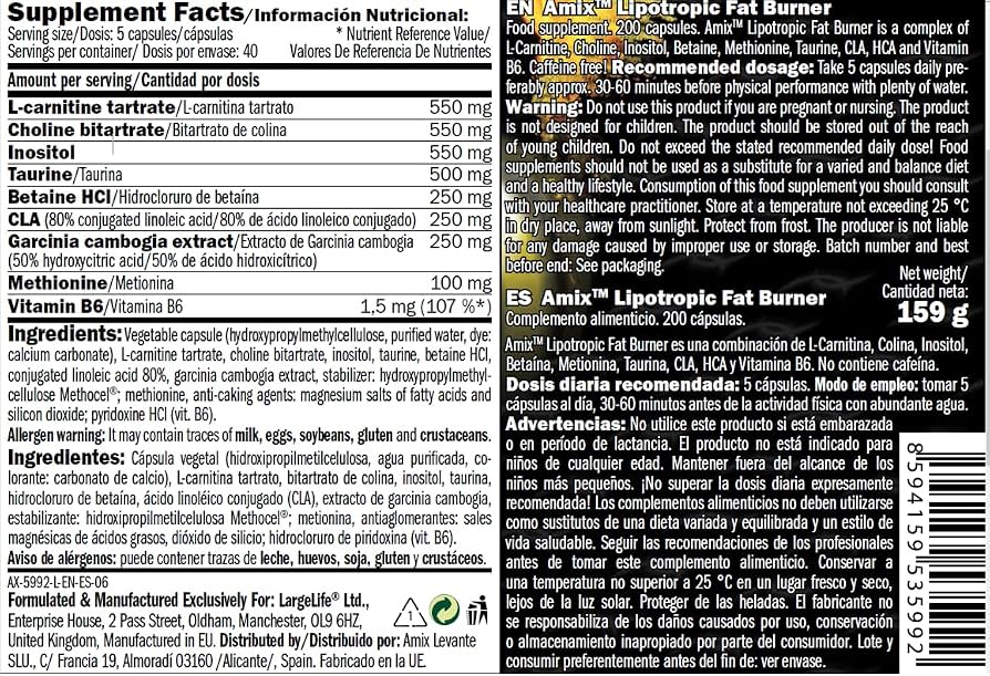 Amix Lipotropic Fat Burner de Amix — FSC Nutrition — Foto 2