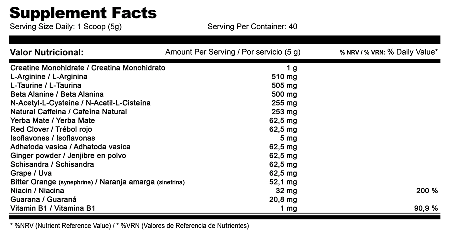 Perfect Nutrition ADN High Voltage Ultra-Concentrated de Perfect Nutrition — FSC Nutrition — Foto 2