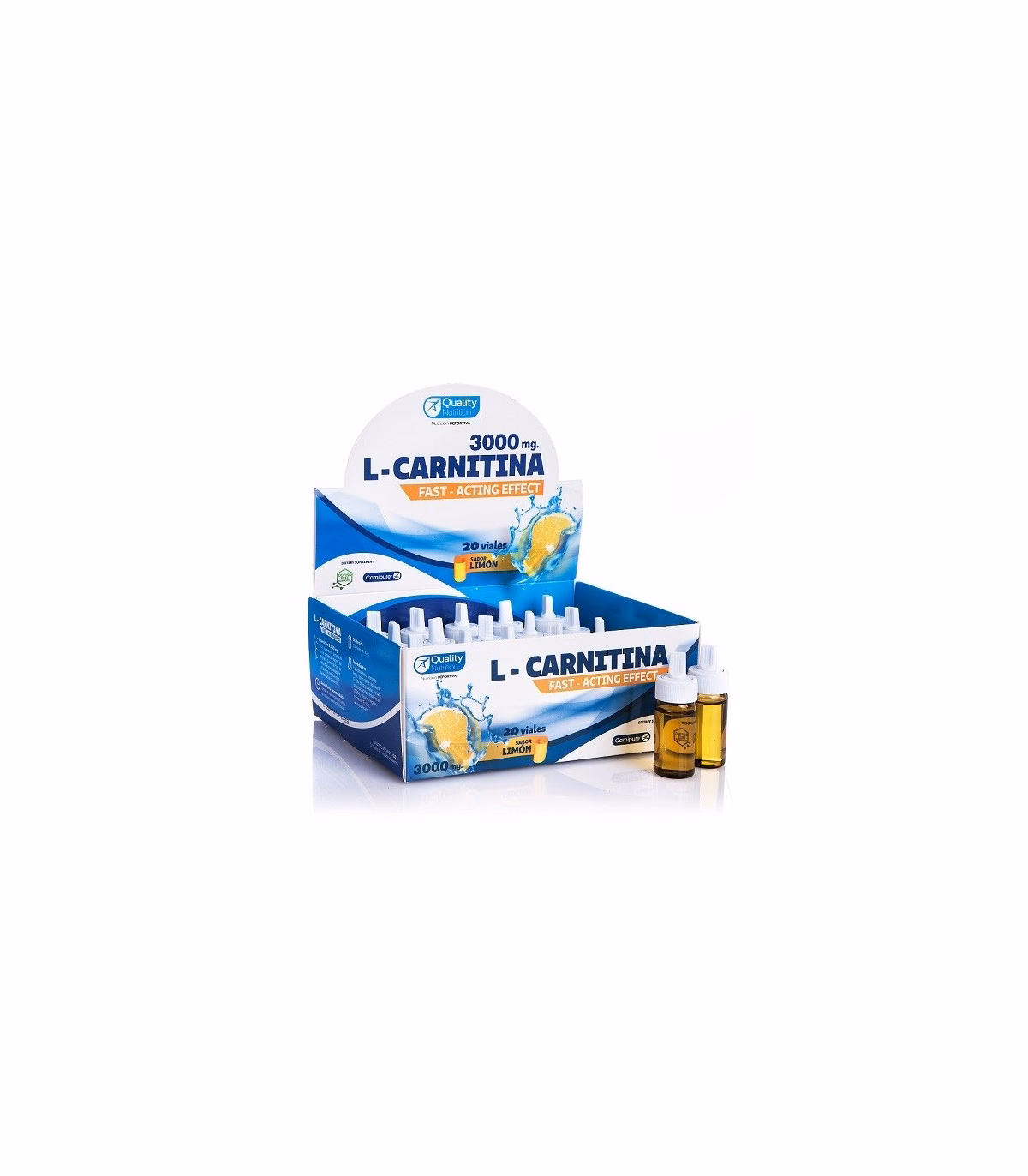 Quality Nutrition L-carnitina Carnipure® 3.000mg Viales